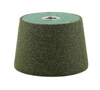 MiJunHD M10 Angle Grinder Stone Grinding Wheel Silicon Carbide Polishing Wheel for Granite Marble Tile Metal Trimming 1Pc (Horn-Shaped 50 Grit)