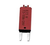 MiJunHD Manual Reset Circuit Breaker Blade Fuse,10A 28V DC 1Piece Resettable Circuit Breaker Fuse for Car Boat Truck Yacht Circuit System Protect