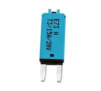 MiJunHD Manual Reset Circuit Breaker Blade Fuse,15A 28V DC 1Piece Resettable Circuit Breaker Fuse for Car Boat Truck Yacht Circuit System Protect