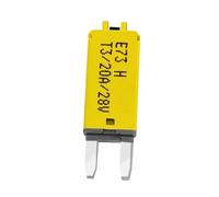 MiJunHD Manual Reset Circuit Breaker Blade Fuse,20A 28V DC 1Piece Resettable Circuit Breaker Fuse for Car Boat Truck Yacht Circuit System Protect
