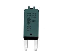 MiJunHD Manual Reset Circuit Breaker Blade Fuse,6A 28V DC 1Piece Resettable Circuit Breaker Fuse for Car Boat Truck Yacht Circuit System Protect