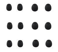 Mijusun Extra Small (XS) Silicone Earbuds Tips for Small Ear Canal, 6 Pairs Universal Replacement Tips fit 4.0mm-6mm Nozzles - Comfort Fit (Black)