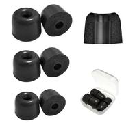 Mijusun Memory Foam Ear Tips (3 Pairs), 4.0mm Nozzle, Comfortable Noise Isolation, Universal for Headphones, Earphones, with Storage Box