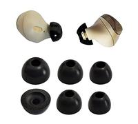 Mijusun Memory Foam Ear Tips for Jabra Elite 75t/65t/Active/7 Pro/Elite 3 Earbuds - 3 Pairs L/M/S - Black