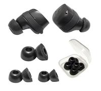 Mijusun Memory Foam Ear Tips for Sennheiser Momentum 3 Replacement Earbuds Tips for Sennheiser Momentum True Wireless 3 Fit in case, 3 Pairs LMS Black, SHM3GM02