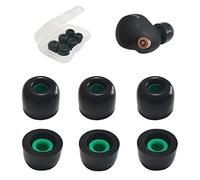 Mijusun Memory Foam Tips for Sony WF-1000XM4/WF-1000XM5 Earbuds Tips, Compatible with WF-C500, LinkBuds S, WF-500, WF-1000XM4, 3 Pairs Medium Black