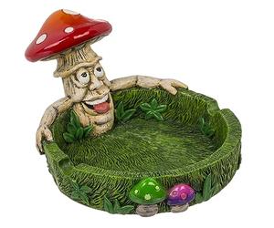 MIK funshopping Ingenious Alien Ashtray, Space Ashtray makes every smoking experience an intergalactic adventure! Transforms any room into your personal universe! (Mushroom colourful stoned)