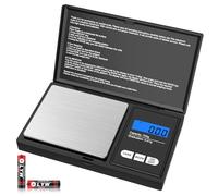 Mik-Nana Digital Pocket Scale, 500g x 0.01g Small Digital Scales Grams Ounces Grains, Herb Scale, Jewelry Scale, Portable Travel Food Scale, Kitchen Scale, LCD Backlit Display