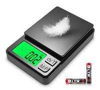 Mik-Nana Pocket Scale, 1000g x 0.01g Precision Gram Scale, Small Digital Scale Grams Ounces Grains, Kitchen Scale, Jewelry Scale for Gold, Gem, Coffee, Herb, Great for Travel Food Scale