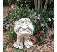 MIKA Flower Pot, Funny Face Sculpture Family Flower Vase,Creatives Human Shape Funnys Expression Flower Pot For Home Garden Plant Outdoor Yard Decoration, 5.91x4.72x4.33 Inch