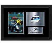 Mika Hakkinen World Champion Signed Poster A4 Photo Display Mount Poster Framed