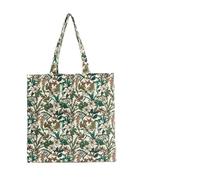 Mika Home 2 Pack Soft Velvet Tote Bag with Makeup Pouch,Spring Garden Printed Shoulder Bag for Women, Reusable Grocery Bag with Inner Pocket, Perfect for Shopping,Travel,Gym,Beach