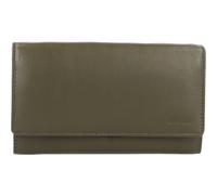 Mika Leather wallet 17 cm olive