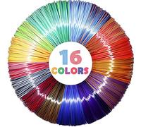 MIKA3D 2 Silk PLA Filament Refill Sample Pack, 16 Different Dual Color Silk PLA, Each 4m Length, Total 64m Shiny Dual Color 3D Printer Filament