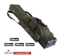 Mikado Rod Bag Holdall 3 Compartment - Carry Case Fishing Rods & Tackle