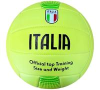 Mikado Sport Italy Model Volleyball Ball Beach Volleyball Made of HF PVC. Large Size for Training Match. Adults Boys and Children (Yellow)