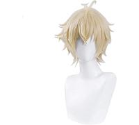 Mikaela Hyakuya Cosplay Seraph Of The End Cosplay Short Light Blond Wig Cosplay Anime Cosplay Wigs Heat Resistant Synthetic Wigs
