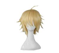 Mikaela Hyakuya Cosplay wig Seraph Of The End Cosplay Short Light Blond Wig Heat Resistant Synthetic hair Anime Wigs