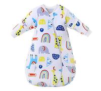 MIKAFEN Baby Sleeping Bag Long Sleeves Winter 3.5Tog 100% Organic Cotton Sleeping Bag (28-32in/6-14 Months)