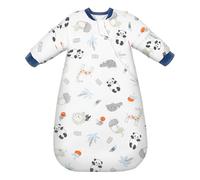 MIKAFEN Baby Sleeping Bag Winter 3.5 tog with removable sleeves, 100% cotton sleeping bag with arms,Lion&Pandar 58-70cm/0-6 Monate