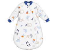 MIKAFEN Baby Sleeping Bag Winter 3.5 tog with removable sleeves, 100% cotton sleeping bag with arms,Lion&Pandar 88-90cm/14-24 Monate