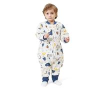 MIKAFEN Baby Sleeping Bag with Feet 3.5 tog Winter, Kid Winter Sleeping Bag with Legs,6-18 months Baby Dinosaur
