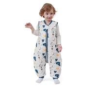 MIKAFEN Baby Winter Sleeping Bag with Feet,Cotton Kids Sleeping Bag 2.5Tog with Legs, Dinosaur 100cm/4-5years