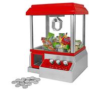 mikamax - Candy Grabber - Arcade game - Sweets Machine for Home - Grabber Machine - Mini Fair Game Machine - Red - Grabber