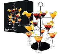 mikamax Cocktail Tree Stand - Expandable - Gin Tree - Champagne Stand - Party Supplies - Cocktail Party - 12 Arms - 55,5 Centimeter - Excluding Glasses