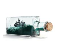 MikaMax Cruise Ship Fluid Drift - unsinkable ship in liquid bottle, pirate ship model in floating bottle, onsincable pirate ship, creative room decoration