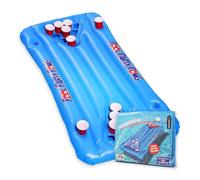 mikamax - inflatable beer pong - Blue - Drinking game - Floating Beerpong - Dime