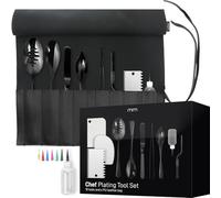 Mikamax - mm Chef's Plating Tool Set - Kitchen Chef Cooking Equipment - Culinaire Coating Kit - Plating Kit - 8-Piece Set