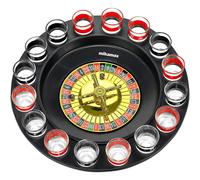 mikamax - Roulette Getränk Spiel - Trinkspiel - Hartplastik - Rot und Schwarz -