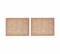 Mikasa 2pc Jute Rectangular Placemats, Natural, 35cm x 45cm, Tagged