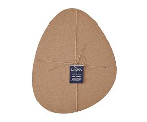Mikasa 4pc Cork Pebble Placemats, Natural, 38cm x 30cm, Tagged