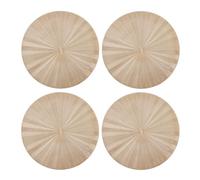 Mikasa 4pc PU Round Placemats, Gold, 38cm, Tagged