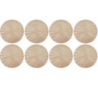 Mikasa 4pc PU Round Placemats, Gold, 38cm, Tagged (Pack of 2)