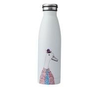 Mikasa Tipperleyhill Stainless Steel Insulated Water Bottle On-The-Go Double-Walled Hydration Bottle Keeps Drinks Hot for 12 Hrs and Cold for 18 Hrs Quirky Duck Illustration Handwash Only, 500ml