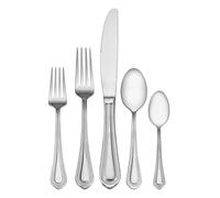 MIKASA 5081086 Regent Bead 65-Piece 18/10 Stainless Steel Flatware Serving Utensil Set