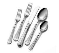 Mikasa 5112172 French Countryside 65-Piece 18/10 Stainless Steel Flatware Serving Utensil Set