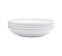 Mikasa 5191829 Delray 9-Inch Pasta Bowl, Set of 4, Bone China, White
