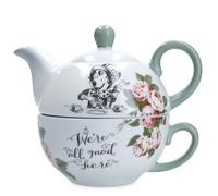 Mikasa And The V&a Alice In Wonderland Bone China 'tea For One' Teapot And Cup Set