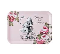 Mikasa and the V&A Serving Tray, Large Melamine Tray for Drinks and Afternoon Tea, Alice in Wonderland Collection, 43cm x 32cm, Perfect for Gifting