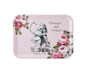 Mikasa and the V&A Serving Tray, Large Melamine Tray for Drinks and Afternoon Tea, Alice in Wonderland Collection, 43cm x 32cm, Perfect for Gifting