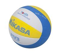 MIKASA Ball Sbv Youth Beach Volleyball, Blue/White/Yellow, 5, 1629