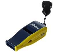 Mikasa Beat Master-NBY Professional Whistle with Lanyard, Small, Navy/Yellow