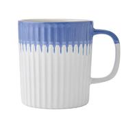 Mikasa Stoneware Mug, Blue Textured, 410Ml, Labelled, Blue
