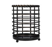 Mikasa C000217 Gourmet Kitchen Utensil Holder / Utensil Pot with Rope-Style Detailing, Wire, Black, 12 x 15 cm