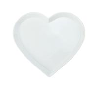 Mikasa Chalk Heart Porcelain Serving Platter, 30cm, White - White - Porcelain - Serving Platter