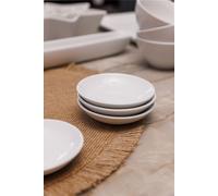 Mikasa Chalk Porcelain Dip Bowls, Set of 4 Small White Bowls, 9cm Mikasa White